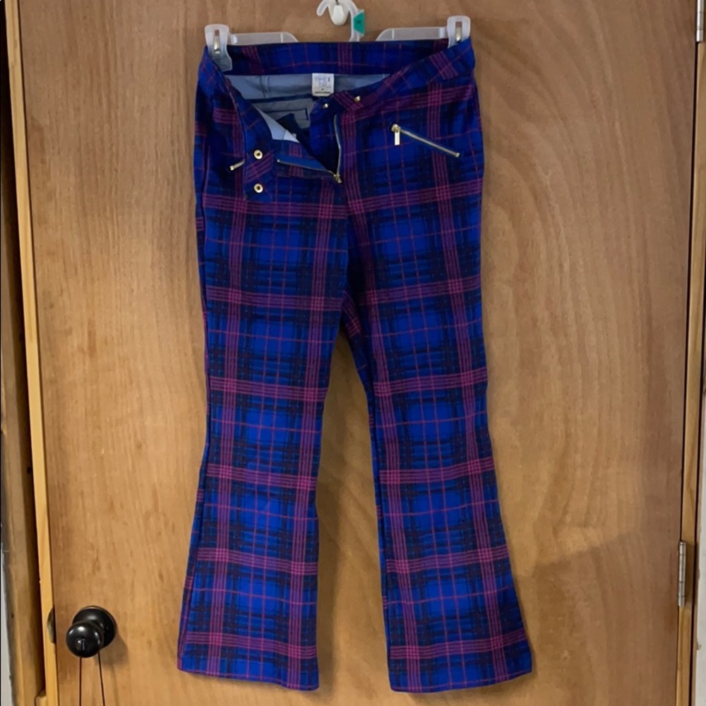 Pink and Blue Plaid pants